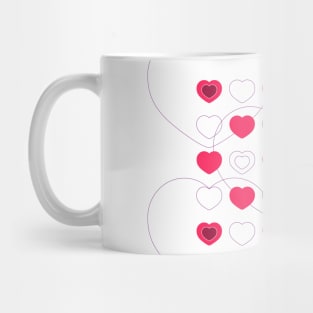 Hearts Pattern Mug